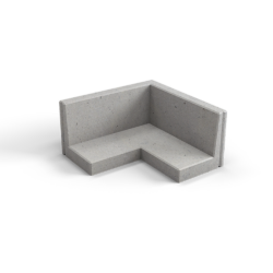 Nedabo Keerwand laag hoekstuk